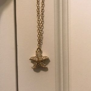 J. Crew Gold Starfish Necklace